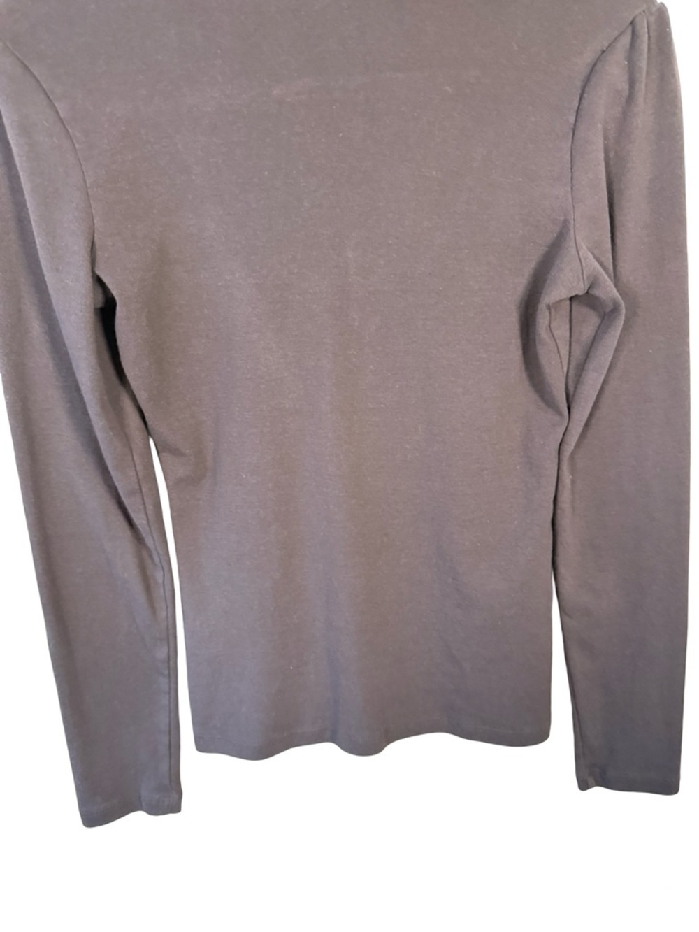 RW&CO. Brown Long Sleeve Polo Top with Pintuck Yoke - Picture 12 of 13